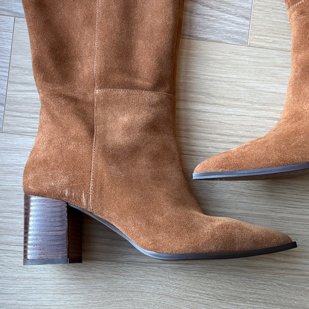 Tall Suede Knee Boots - Picture 3 of 5